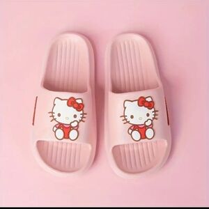 Hello Kitty Foam Graphic Slip On Casual Slides Size US 8.5/9